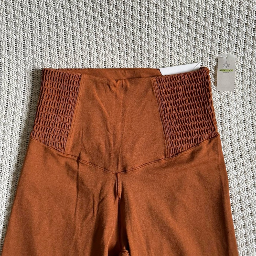 Offline by Aerie Rust Leggings - Picture 7 of 7